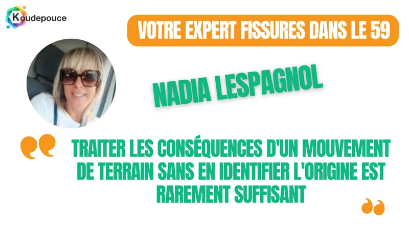 Nadia Lespagnol, experte bâtiment dans le Nord, accompagne les sinistrés après l'arrêté de catastrophe naturelle du 12 juin 2026